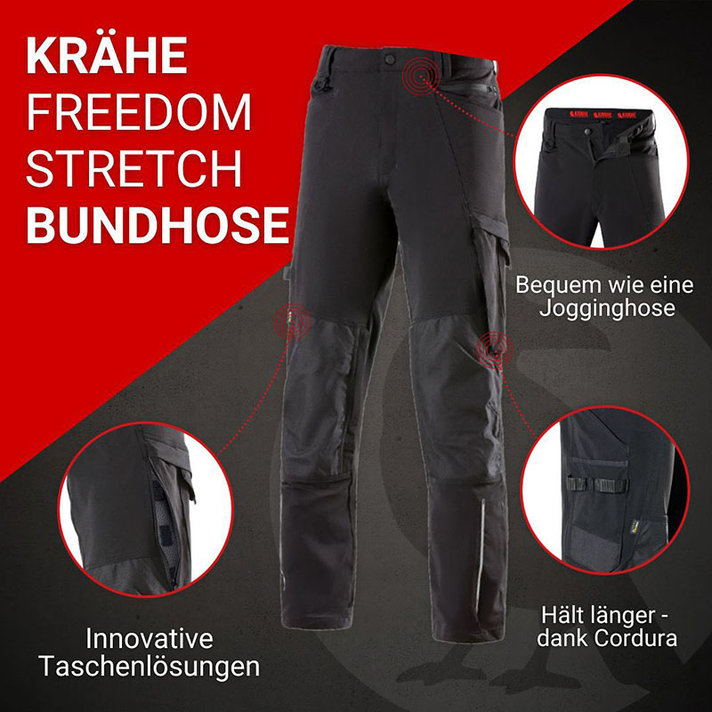 🆕 Die neue KRÄHE Freedom Stretch Bundhose!👖