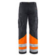 Blaklader High Vis Arbeitshose Mittelgrau/High Vis Orange C4